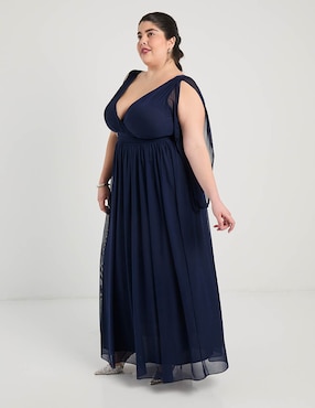 Vestido largo de fiesta The Pattern escote V