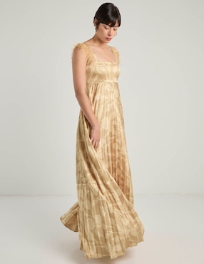 Vestido maxi de fiesta Zomos By Sofia Simon escote medio