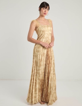 Vestido maxi de fiesta Zomos By Sofia Simon escote medio