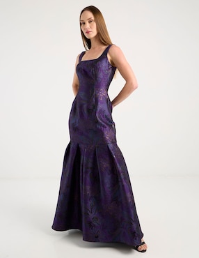Vestido maxi fiesta Rue De La Paix escote cuadrado