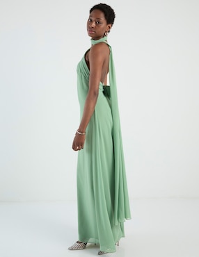 Vestido maxi de fiesta Rue de la Paix espalda abierta