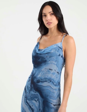 Vestido largo de fiesta Bebe espalda abierta