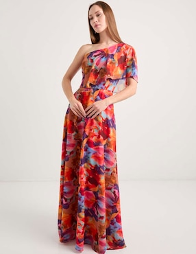 Vestido maxi de fiesta Ema Valdemossa escote medio