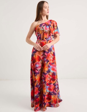 Vestido maxi de fiesta Ema Valdemossa escote medio