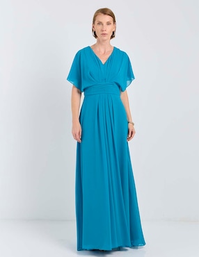 Vestido largo de fiesta Damaia Atelier escote V