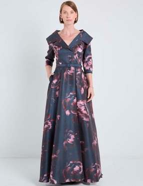 Vestido largo de fiesta Damaia Atelier escote V