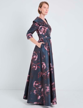 Vestido largo de fiesta Damaia Atelier escote V