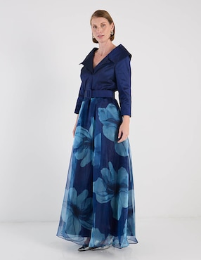 Vestido largo de fiesta Damaia Atelier escote V