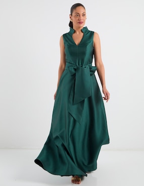 Vestido largo de fiesta Damaia Atelier escote v