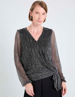 Blusa Damaia Atelier manga larga para mujer