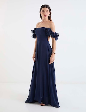 Vestido maxi de fiesta Rue de la Paix escote cuadrado