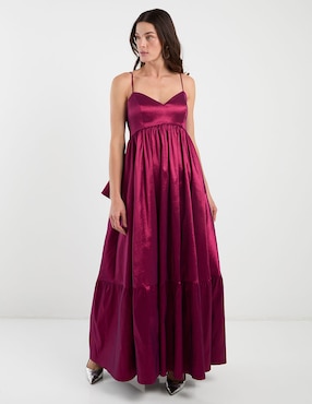 Vestido maxi de fiesta Rue de la Paix escote corazón