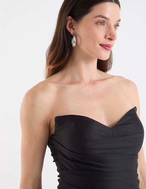 Vestido maxi de fiesta Rue de la Paix escote corazón