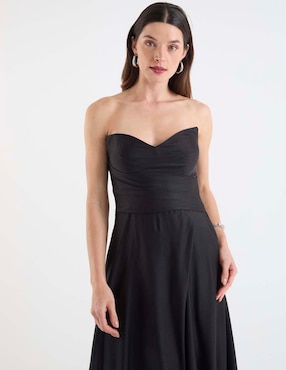 Vestido maxi de fiesta Rue de la Paix escote corazón