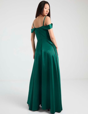 Vestido maxi de fiesta Rue escote bardot