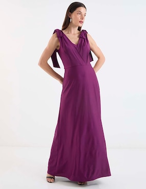 Vestido maxi de fiesta Rue de la Paix escote V