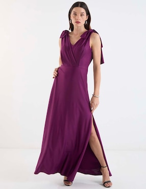 Vestido maxi de fiesta Rue de la Paix escote V
