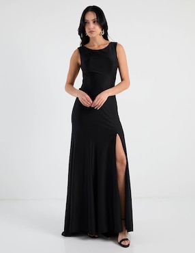 Vestido maxi de fiesta Rue de la Paix espalda cruzada