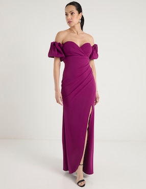 Vestido maxi de fiesta Rue De La Paix escote corazón