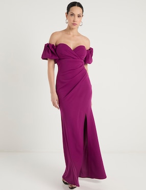Vestido maxi de fiesta Rue De La Paix escote corazón