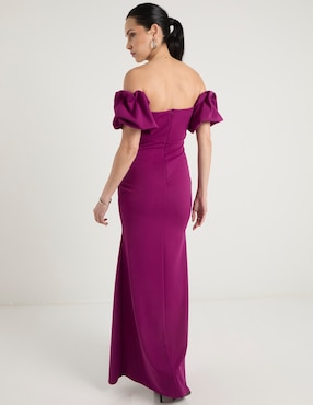 Vestido maxi de fiesta Rue De La Paix escote corazón