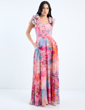 Vestido maxi de fiesta Rue de la Paix escote cuadrado