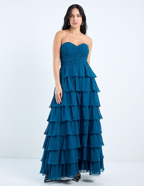 Vestido maxi de fiesta Rue de la Paix escote corazón