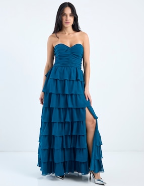 Vestido maxi de fiesta Rue de la Paix escote corazón