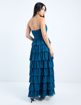 Vestido maxi de fiesta Rue de la Paix escote corazón