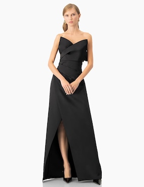 Vestido largo de fiesta Ivonne Couture escote cuadrado