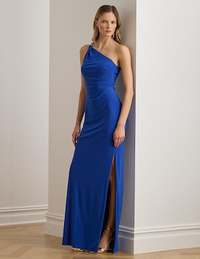 Vestido maxi de fiesta Lauren Ralph Lauren escote medio