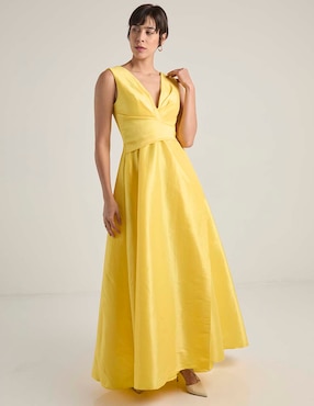 Vestido maxi de fiesta Ema Valdemossa escote V