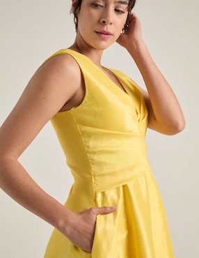 Vestido maxi de fiesta Ema Valdemossa escote V
