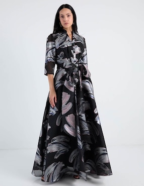 Vestido maxi fiesta Ema Valdemossa escote V