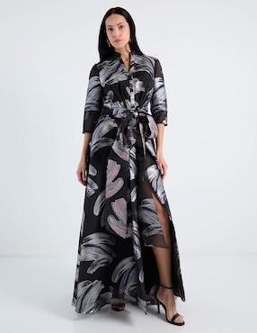 Vestido maxi fiesta Ema Valdemossa escote V
