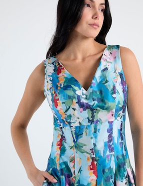Vestido maxi de fiesta Ema Valdemossa escote V