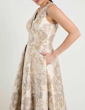 Vestido crop fiesta Ema Valdemossa escote V