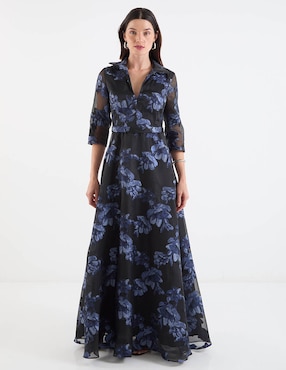 Vestido maxi de fiesta Ema Valdemossa escote V