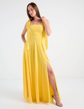 Vestido maxi de fiesta Rue De La Paix espalda abierta