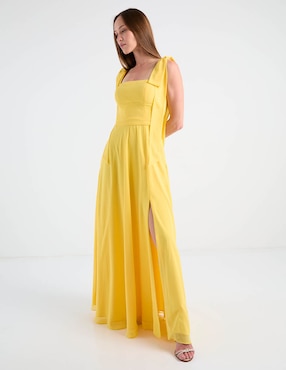 Vestido maxi de fiesta Rue De La Paix espalda abierta