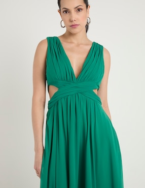 Vestido maxi de fiesta Rue De La Paix escote V