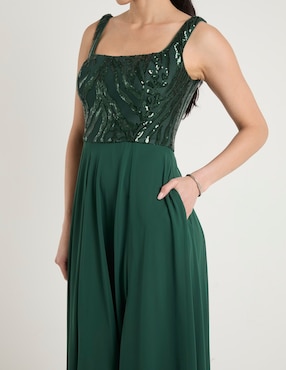 Vestido maxi de fiesta Rue de la Paix espalda abierta