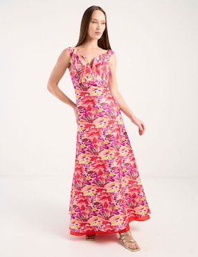 Vestido maxi de fiesta Rue de la Paix escote V