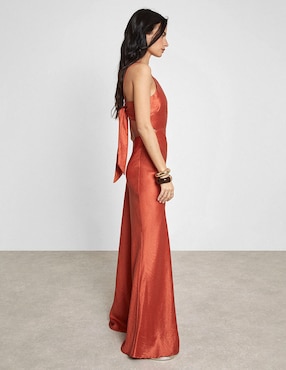 Vestido maxi de fiesta Trucco escote cuadrado