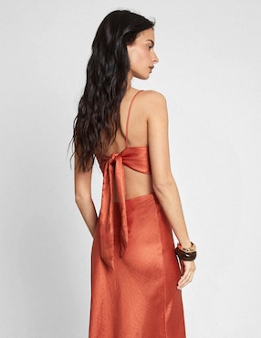 Vestido maxi de fiesta Trucco escote cuadrado