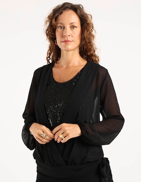 Blusa Damaia Atelier manga larga para mujer