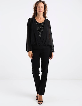 Blusa Damaia Atelier manga larga para mujer