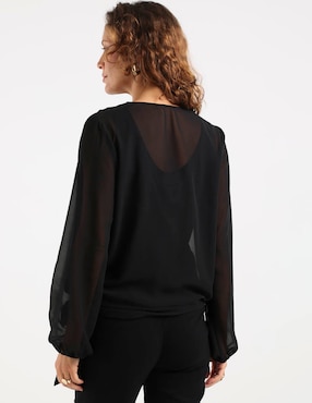 Blusa Damaia Atelier manga larga para mujer