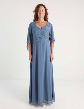 Vestido largo de fiesta Damaia Atelier escote V