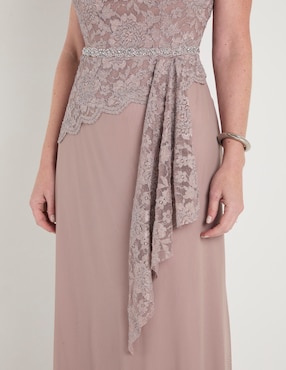 Vestido largo de fiesta Damaia Atelier escote v